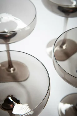 Glas|Jotex VANNA Cocktailglas 4-pack Mörkgrå