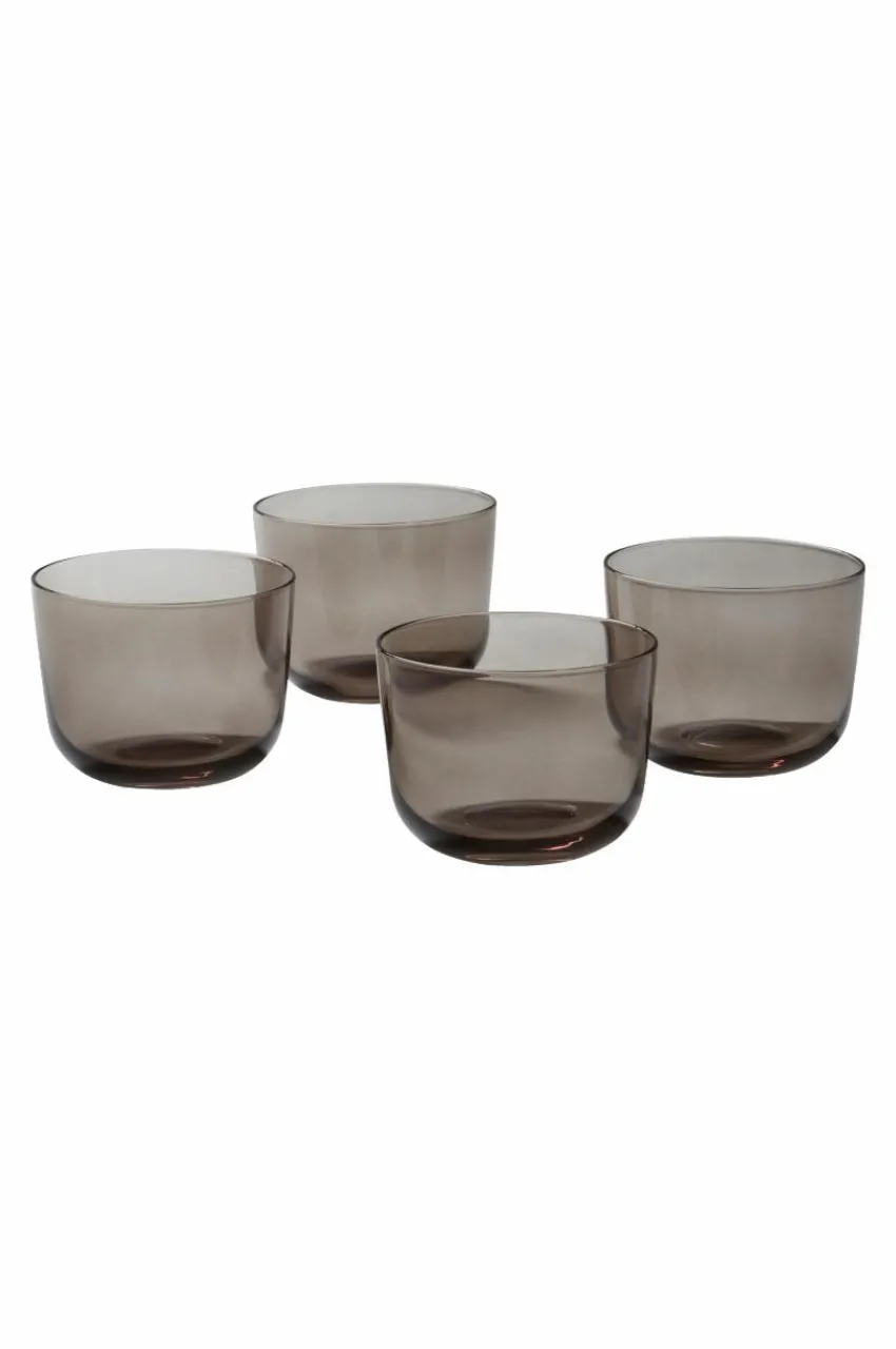 Glas|Jotex VANNA Glas 4-pack Mörkgrå