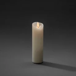 Ljus|Jotex Vaxljus 5x17,8cm LED Gräddvitt