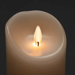 Ljus|Jotex Vaxljus 5x17,8cm LED Gräddvitt