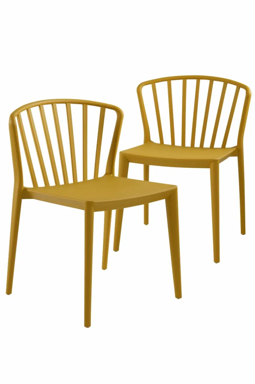 Utestolar & Utepallar|Utemöbler|Jotex VÄBY Utestol 2-pack Senap