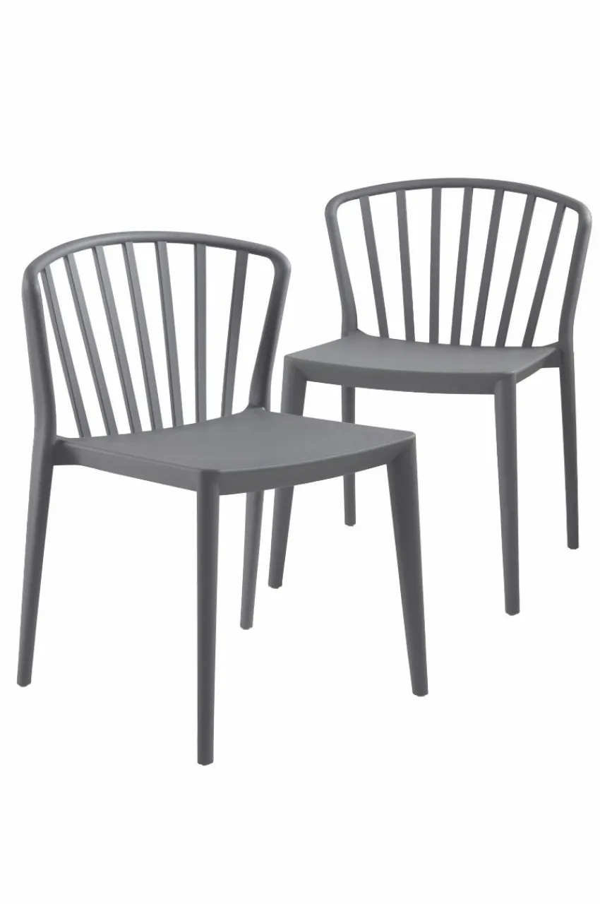 Utestolar & Utepallar|Utemöbler|Jotex VÄBY Utestol 2-pack Grå