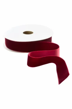 Presentpapper & Snöre|Jotex VELVETY Sammetsband Vinröd