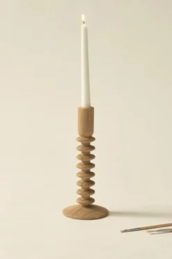 Ljusstakar|Jotex VENDELA Ljusstake Ljusbrun