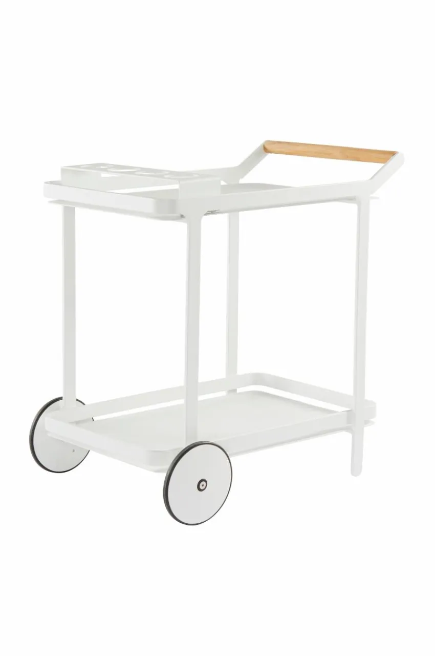 Utebord|Utemöbler|Jotex VENEZIA Serveringsvagn Vit