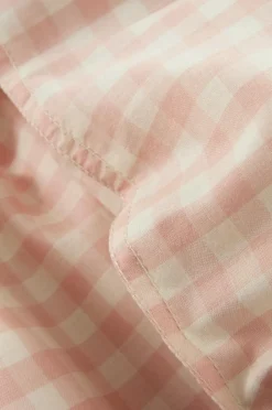 Påslakanset|Jotex VERMONT Påslakanset Enkelsäng - Ekologisk Rosa/creme