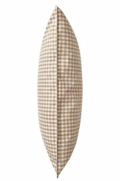 Barnsängkläder|Jotex VERMONT örngott 90x50 Cm - Ekologisk Brun/vit rutig