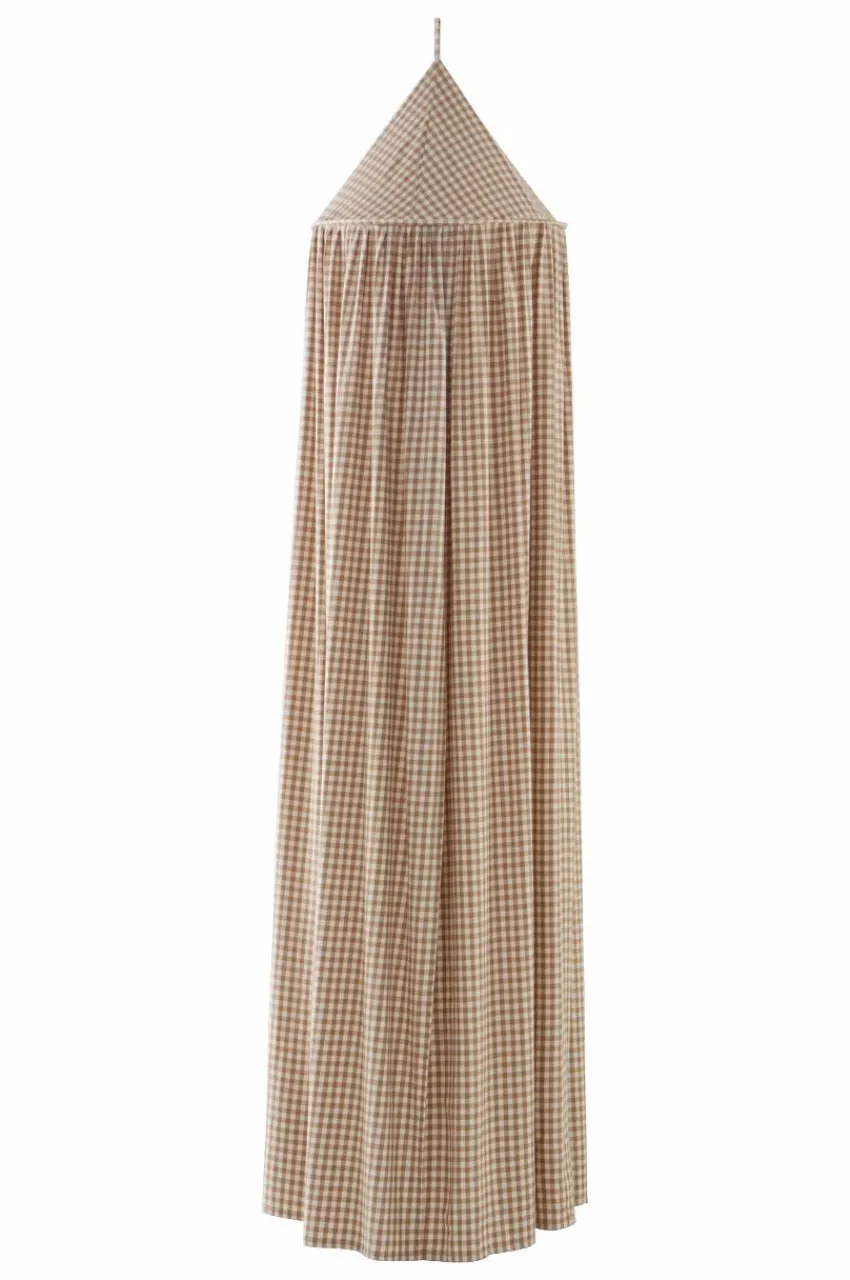Barnsängkläder|Jotex VERMONT Sänghimmel Brun/creme