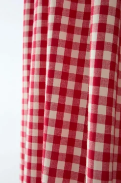 Barnsängkläder|Jotex VERMONT Sänghimmel Röd/creme