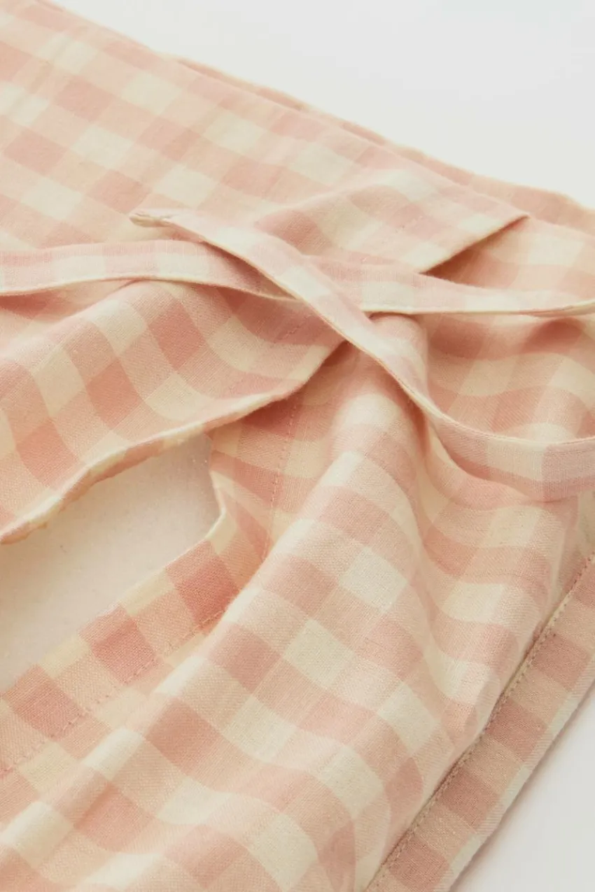 Barnsängkläder|Jotex VERMONT Spjälsängsskydd - Ekologisk Rosa/creme