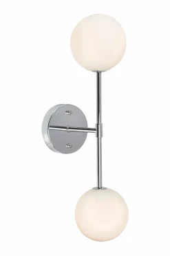 Vägglampor|Jotex Vägglampa Sigma 49 Cm Krom opal