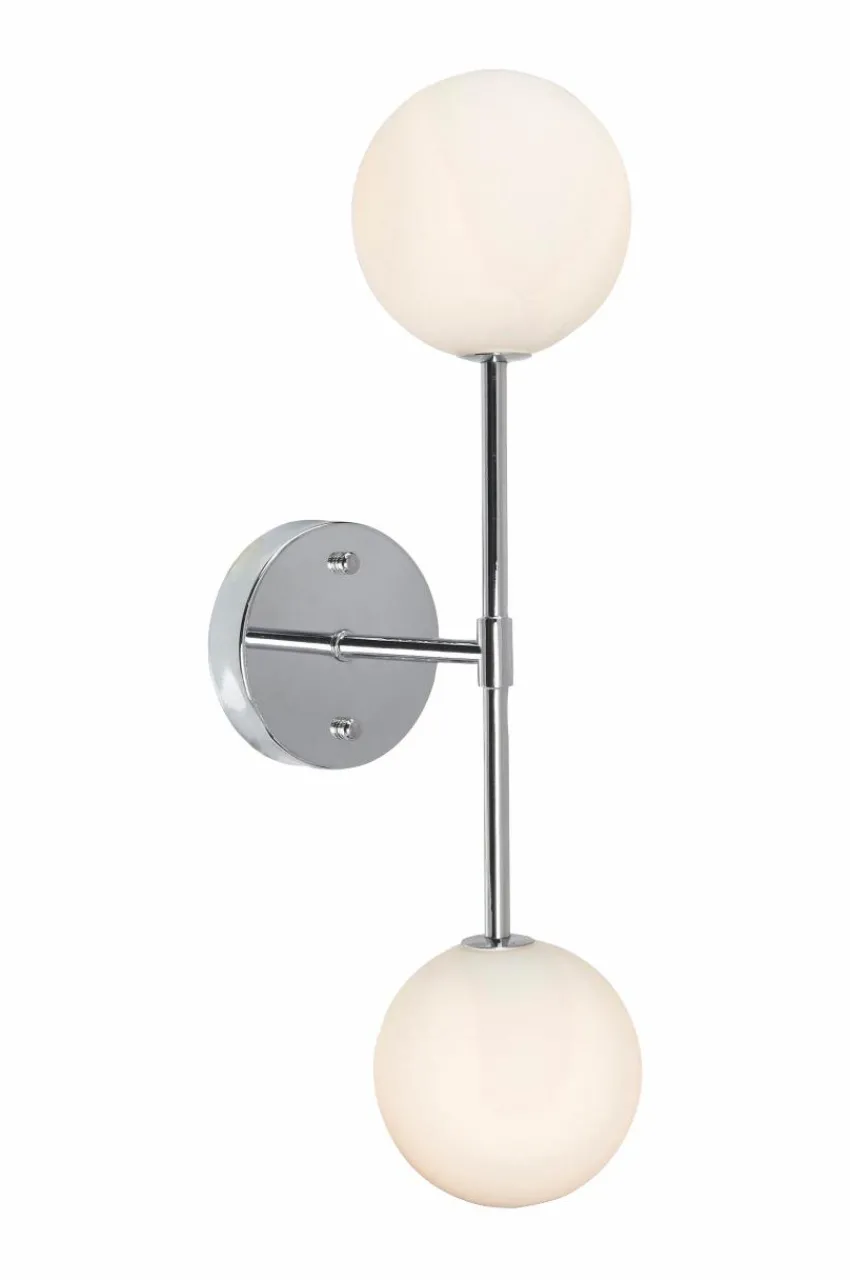 Vägglampor|Jotex Vägglampa Sigma 49 Cm Krom opal