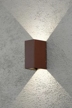 Utebelysning|Utebelysning|Jotex Vägglykta Cremona Höjd 17 Cm Rost