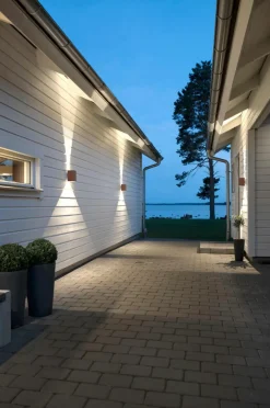 Utebelysning|Utebelysning|Jotex Vägglykta Cremona Höjd 17 Cm Rost