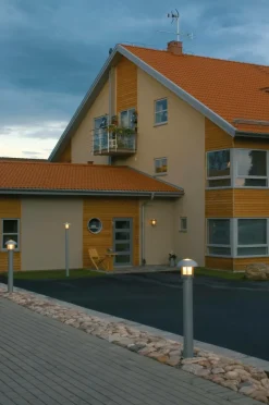 Utebelysning|Utebelysning|Jotex Vägglykta Heimdal Höjd 27 Cm Grå