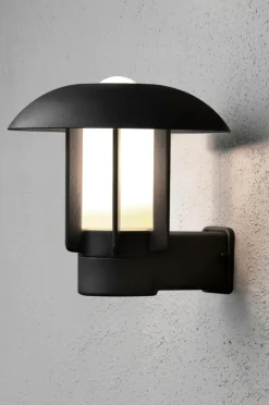 Utebelysning|Utebelysning|Jotex Vägglykta Heimdal Höjd 27 Cm Svart