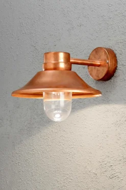 Utebelysning|Utebelysning|Jotex Vägglykta Vega Höjd 26,5 Cm Koppar
