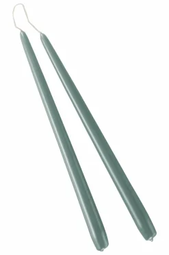 Ljus|Jotex VICKAN PEARL Antikljus 2-pack - Höjd 35 Cm Eucalyptusgrön