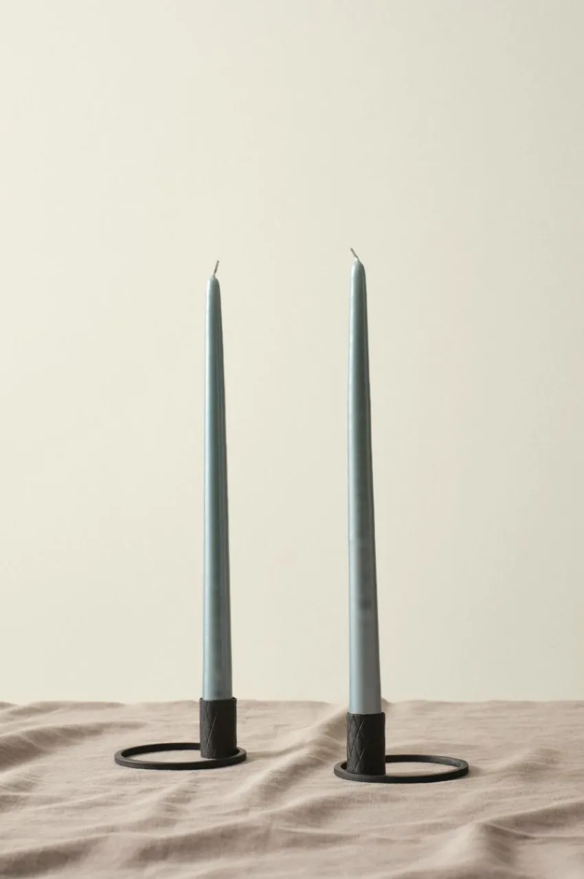 Ljus|Jotex VICKAN PEARL Antikljus 2-pack - Höjd 35 Cm Duvblå