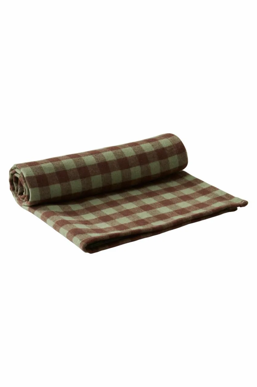 Djurtillbehör|Jotex VIDA Hundpläd/kattpläd Grön/brun