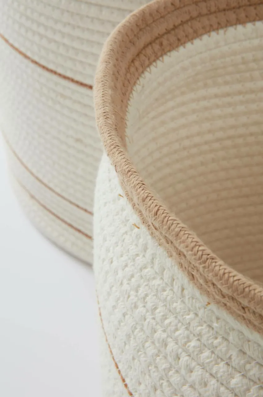 Förvaring|Förvaring|Jotex VIVIANNE Förvaringskorg 2-pack Naturvit/beige