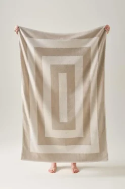 Badlakan|Jotex WILLIAM Badlakan 100x150 Cm Beige/vit
