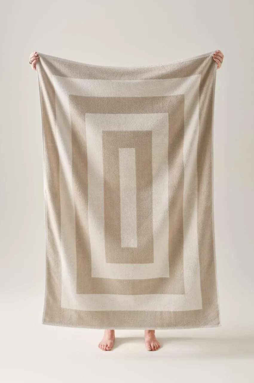 Badlakan|Jotex WILLIAM Badlakan 100x150 Cm Beige/vit