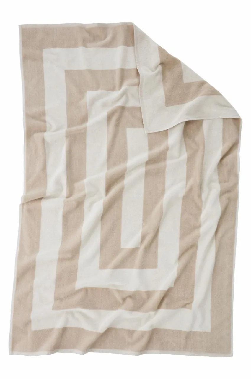 Badlakan|Jotex WILLIAM Badlakan 100x150 Cm Beige/vit