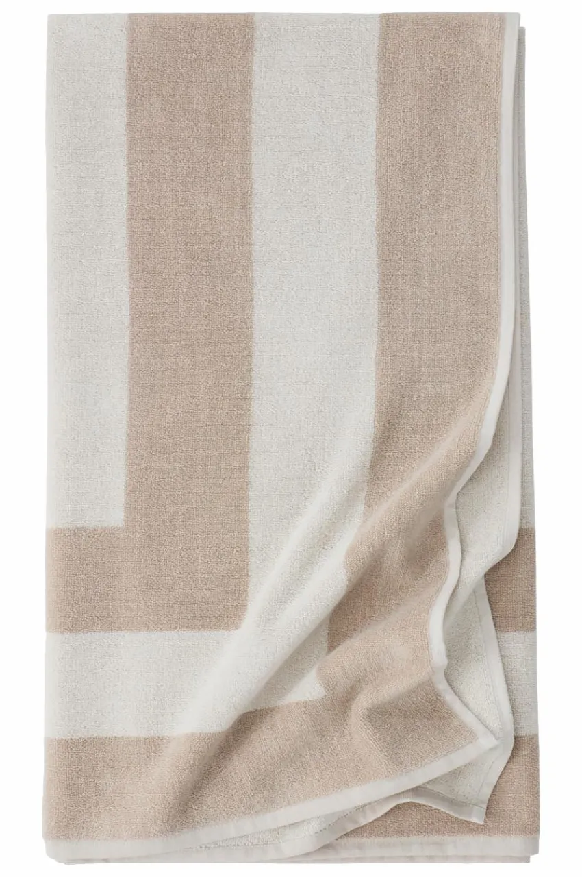 Badlakan|Jotex WILLIAM Badlakan 100x150 Cm Beige/vit