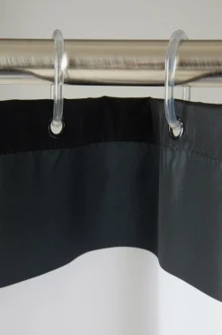 Duschdraperier|Jotex WILLIAM Duschdraperi Svart/vit