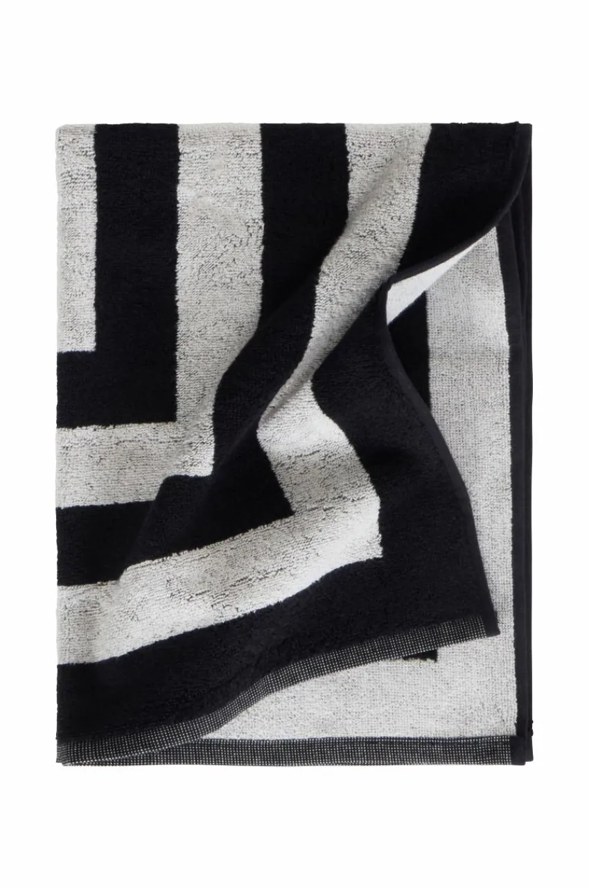 Handdukar|Jotex WILLIAM Handduk 50x70 Cm Svart/beige