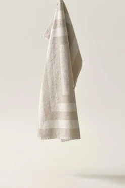 Handdukar|Jotex WILLIAM Handduk 50x70 Cm Beige/vit