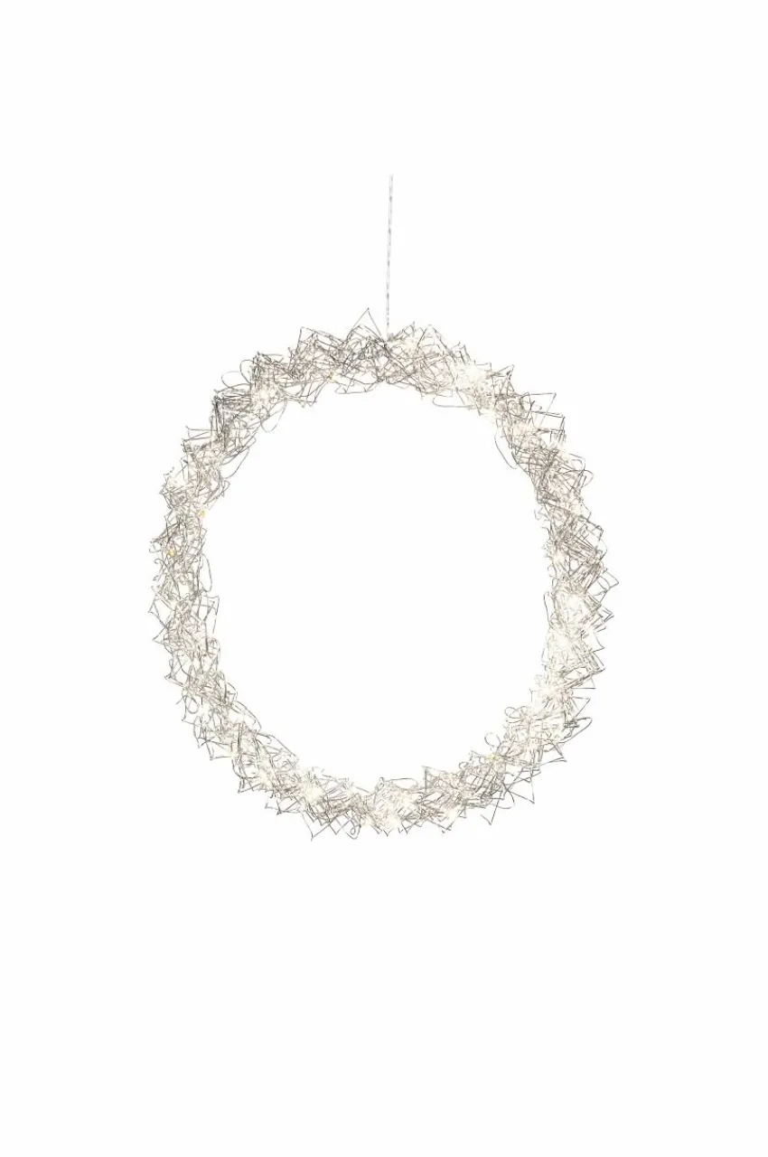 Julbelysning|Jotex WREATH Krans LED ø 45 Cm Silver
