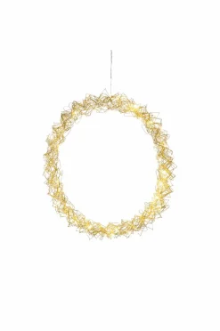 Julbelysning|Jotex WREATH Krans LED ø 45 Cm Guld