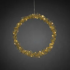Julbelysning|Jotex WREATH Krans LED ø 45 Cm Guld