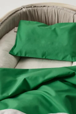 Barnsängkläder|Jotex ZACK BABY Påslakanset Vagn/vagga - Ekologisk Grön