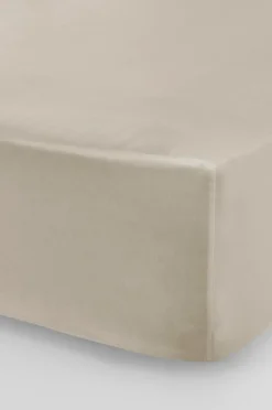 Dra-På-Lakan|Jotex ZACK Dra-på-lakan, Hög Madrass - Ekologisk Beige