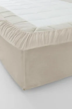 Dra-På-Lakan|Jotex ZACK Dra-på-lakan, Hög Madrass - Ekologisk Beige