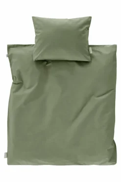 Barnsängkläder|Jotex ZACK PERCALE BABY Påslakanset Vagn/vagga - Ekologisk Khaki