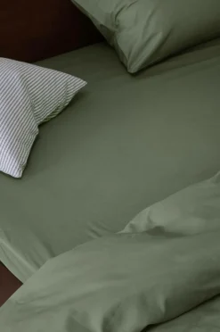 Dra-På-Lakan|Jotex ZACK PERCALE Dra-på-lakan - Ekologisk Khaki
