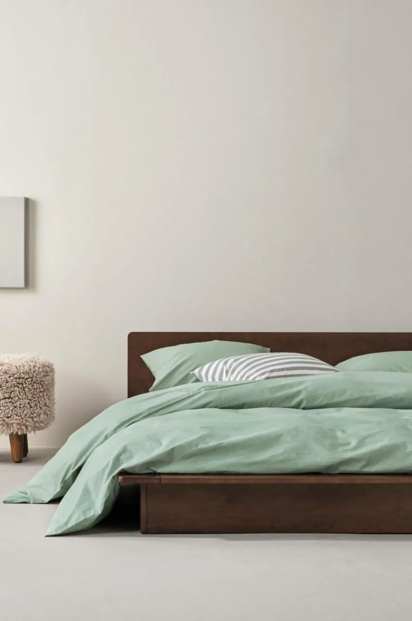 Påslakanset|Jotex ZACK PERCALE Påslakanset Dubbelsäng Ekologisk Grön