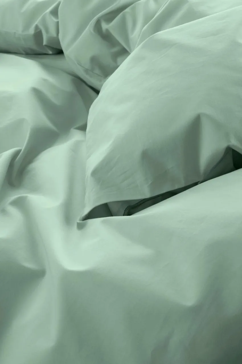 Påslakanset|Jotex ZACK PERCALE Påslakanset Dubbelsäng Ekologisk Grön