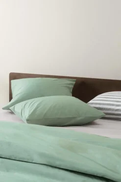 Påslakanset|Jotex ZACK PERCALE Påslakanset Dubbelsäng Ekologisk Grön