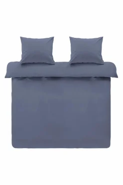 Påslakanset|Jotex ZACK PERCALE Påslakanset Dubbelsäng Ekologisk Åskblå