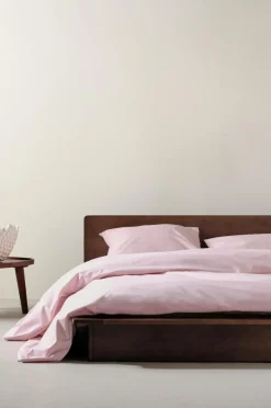 Påslakanset|Jotex ZACK PERCALE Påslakanset Dubbelsäng Ekologisk Puderrosa