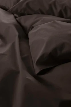 Påslakanset|Jotex ZACK PERCALE Påslakanset Dubbelsäng Ekologisk Choklad