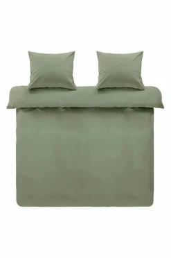 Påslakanset|Jotex ZACK PERCALE Påslakanset Dubbelsäng Ekologisk Khaki