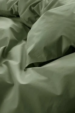 Påslakanset|Jotex ZACK PERCALE Påslakanset Dubbelsäng Ekologisk Khaki