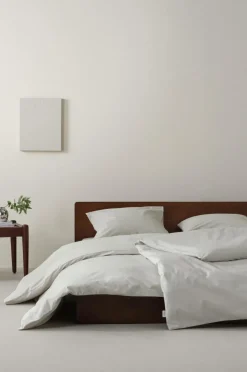 Påslakanset|Jotex ZACK PERCALE Påslakanset Enkelsäng - Ekologisk Ljusbeige