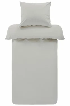 Påslakanset|Jotex ZACK PERCALE Påslakanset Enkelsäng - Ekologisk Ljusbeige